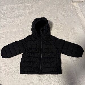 Kids Black Puffer Jacket